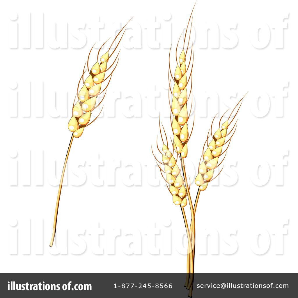 Royalty Free  Rf  Wheat Clipart Illustration By Seamartini Graphics