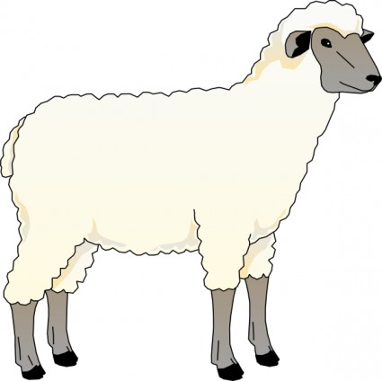Sheep Ewe Clip Art Free Vector 110 06kb