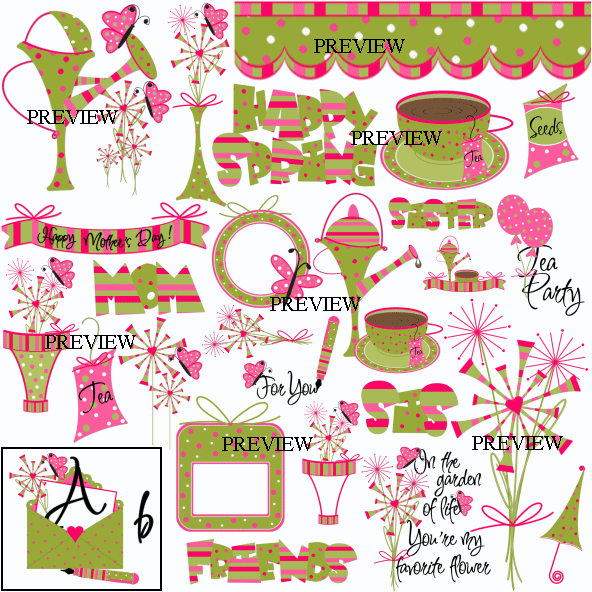 Tea Party Clipart Spring Fling Tea Party From