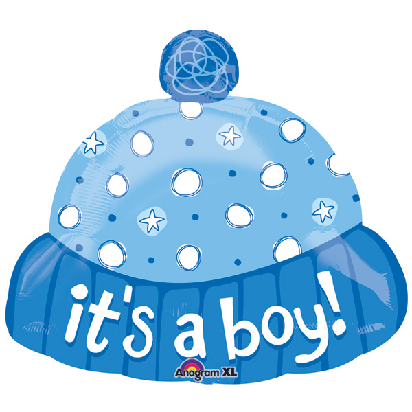     18 Inch Its A Boy Hat Shaped Foil Balloon Use This Colorful Its A Boy
