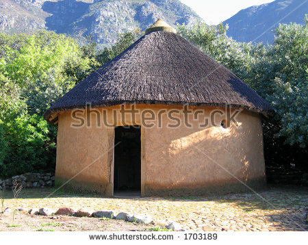 African Hut Clipart Stock Photo Landscape Photo Of    