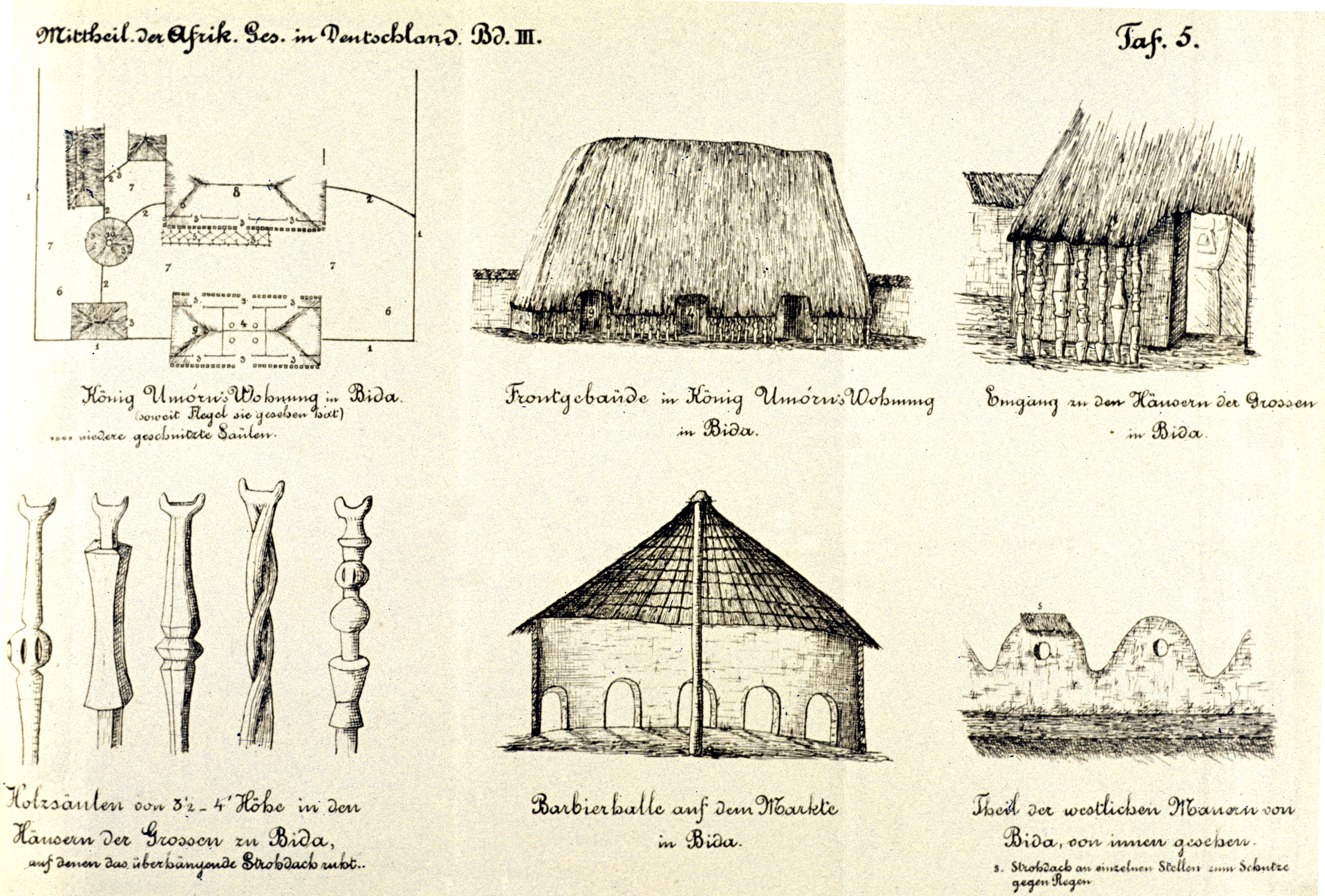 African Hut Drawing Report Of The African Res 
