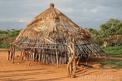 African Hut In Ethiopia