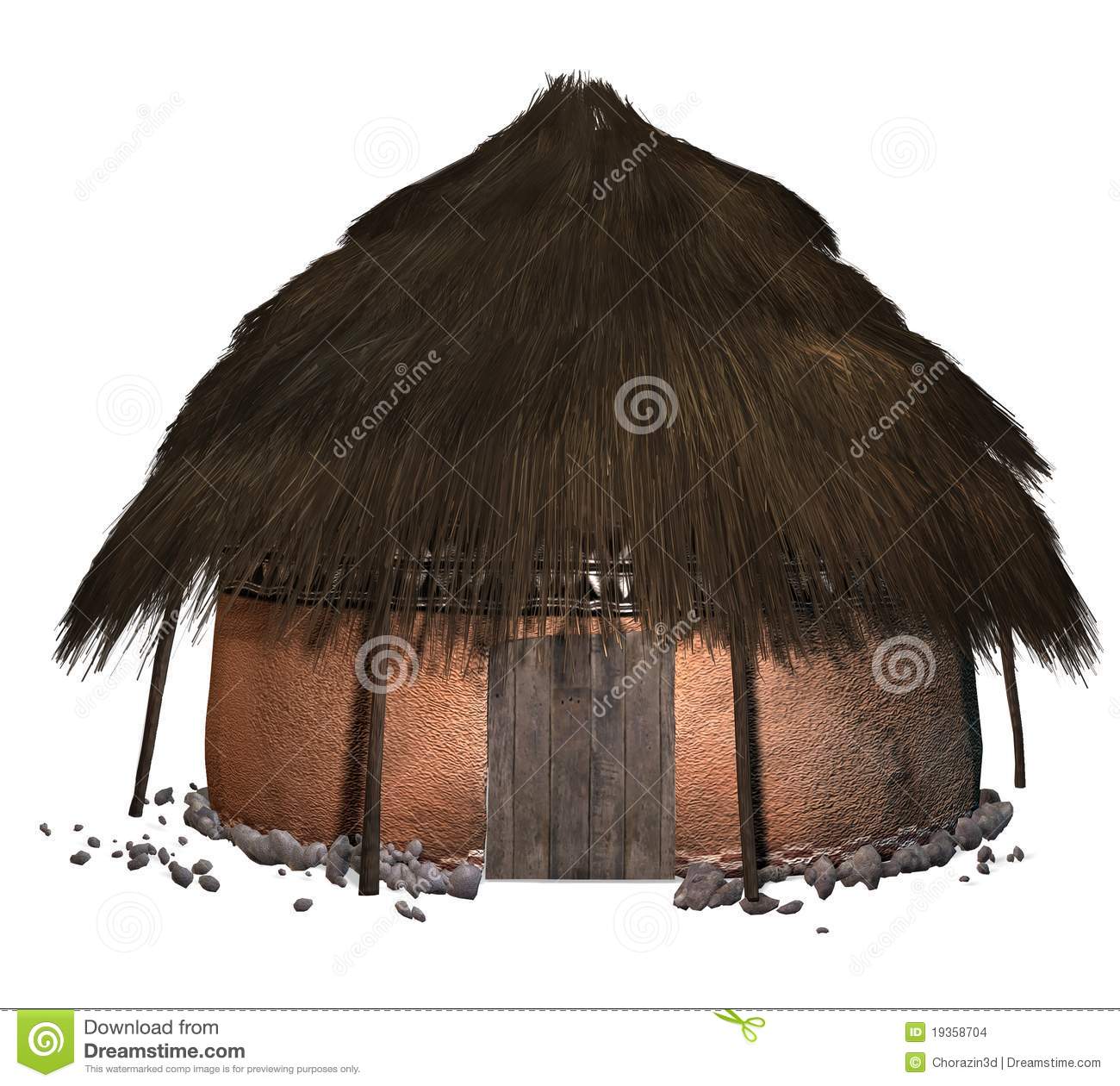 African Hut Stock Images   Image  19358704