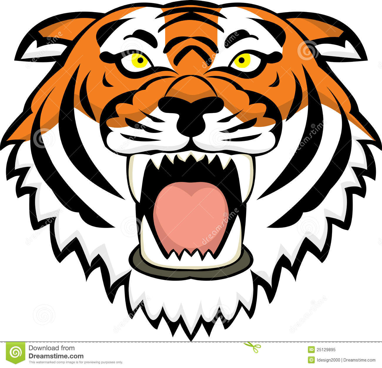 Angry Tiger Face Clip Art Tiger Face Clip Art Color Tiger Head Tattoo