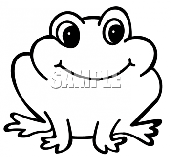     Animal Clipart Net Black And White Clipart Picture Of A Cartoon Frog