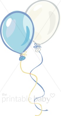 Balloons Clipart   Baby Shower Clipart