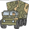 Cartoon Clipart  Military Truck Clipart