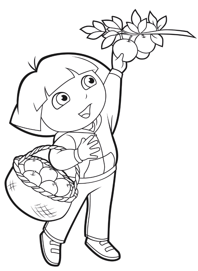 Dora Coloring   Lots Of Dora Coloring Pages And Printables
