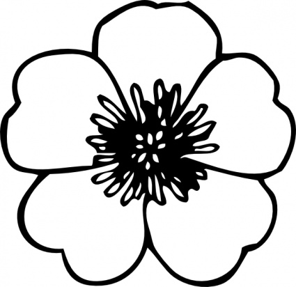 Fan Clipart Black And White Clip Art Flower Black And White Photo Jpg