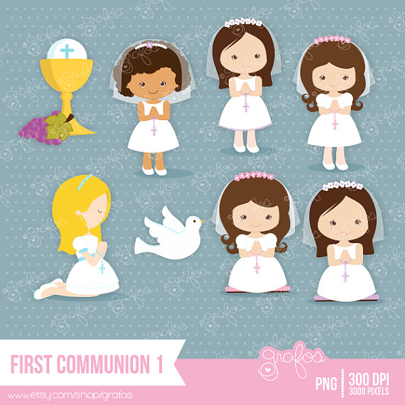 First Communion 1 Digital Clipart Clipart Communion   Personal And