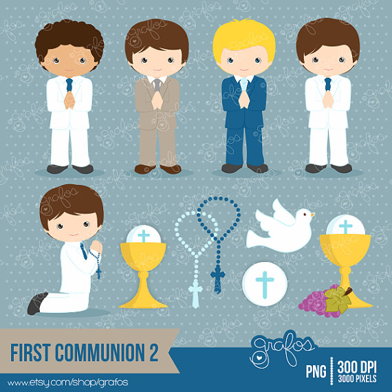 First Communion 2 Digital Clipart  First Communion Clipart Communion