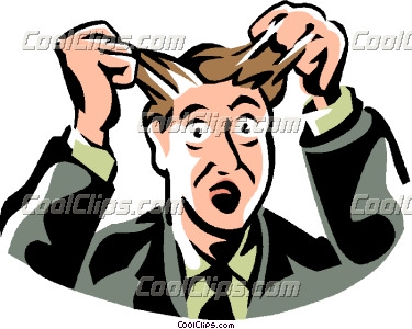Frustrated Man Pulling Out His   Clipart Panda   Free Clipart Images