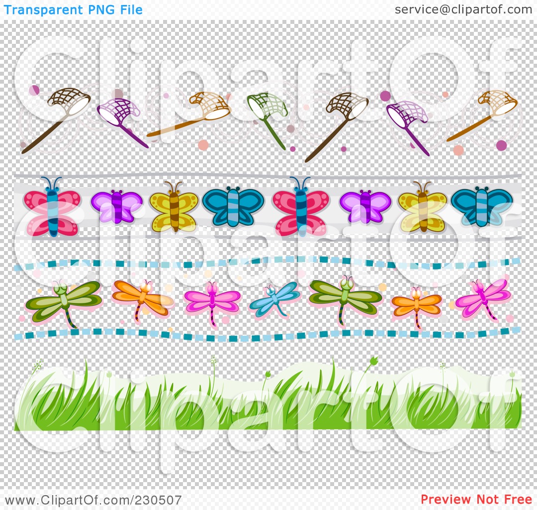 Insects Insects Border Clipart Rings Rings Flower Border Clipart