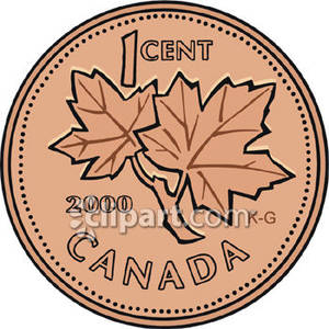 Realistic Canadian Penny