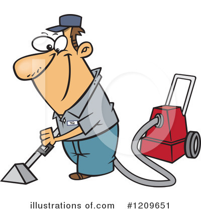 Royalty Free  Rf  Carpet Cleaning Clipart Illustration By Ron Leishman