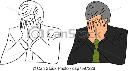 Vector   Frustrated Businessman   Stock Illustration Royalty Free