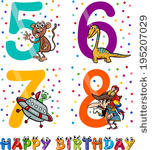 Vector Illustration Of The Happy Birthday Anniversary Designs For Boys