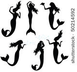 Vintage Mermaid Black And White   Clipart Panda   Free Clipart Images