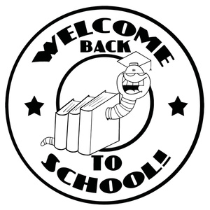 Back To School Clipart Image   Black And White Welcome Back To School    