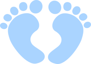 Blue Baby Feet Clip Art At Clker Com   Vector Clip Art Online Royalty