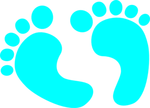 Blue Baby Feet Clip Art At Clker Com   Vector Clip Art Online Royalty    