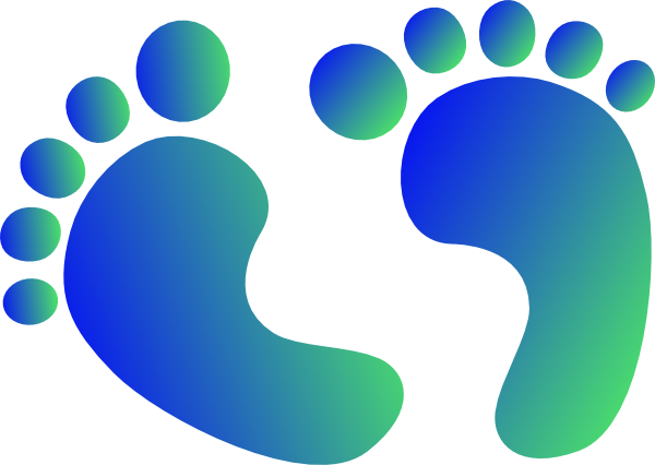 Blue Baby Feet Clipart   Free Clip Art Images
