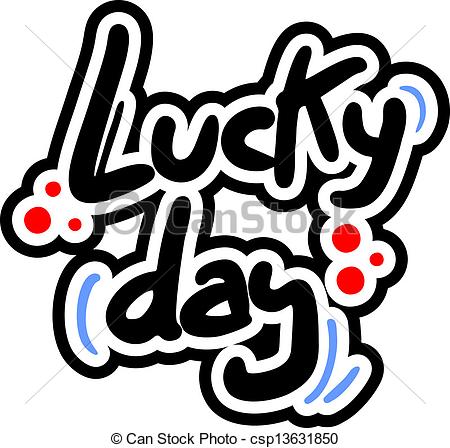 Clipart Vector Of Paint Lucky Day   Creative Design Of Paint Lucky Day