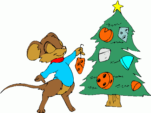 Decorating Tree Mouse Clipart Clipart   Decorating Tree Mouse Clipart