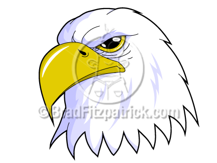 Eagle Clip Art   Eagle Clipart   Clipart Of A Patriotic Eagle Head