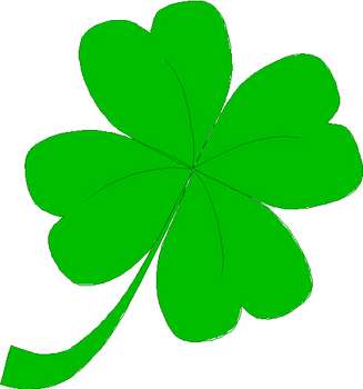 Free St  Patrick S Day Clipart Picture Of A Lucky Clover