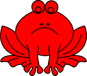 Red Misbehavior Frog Clip Art At Clker Com   Vector Clip Art Online