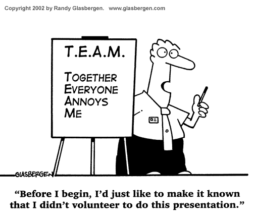 Teamwork Cartoons Cartoons About Coworkers  Chart Presentation