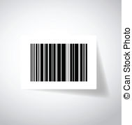 Ups Barcode Sticker Illustration Design Stock Illustration