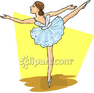 Young Ballet Dancer   Royalty Free Clipart Picture