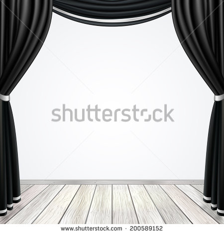 Black Stage Curtain Stock Photos Images   Pictures   Shutterstock