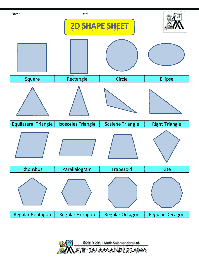 Clipart Of 2d Shapes    