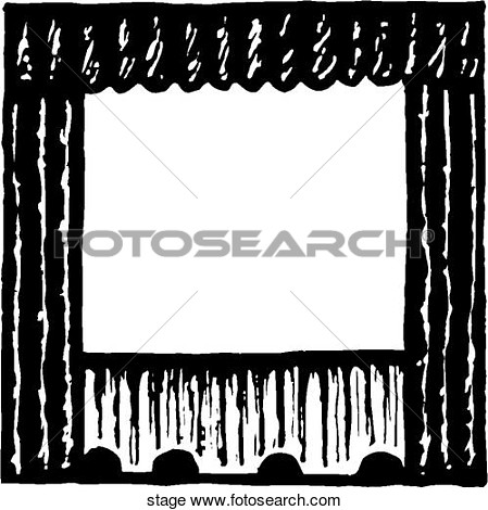Clipart Of Stage Stage   Search Clip Art Illustration Murals