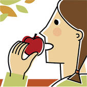 Eating Apple Clip Art And Stock Illustrations  1549 Eating Apple Eps