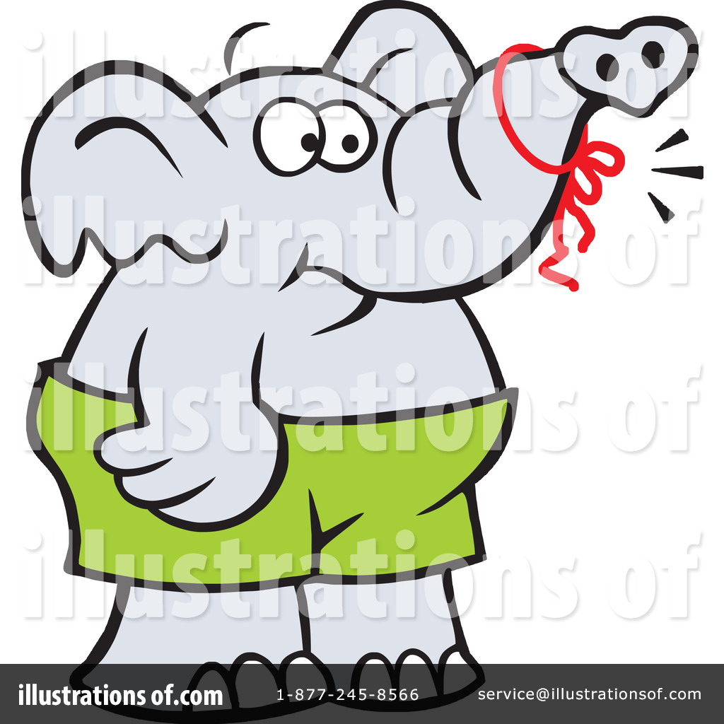 Elephant Clipart  1198897 By Johnny Sajem   Royalty Free  Rf  Stock    