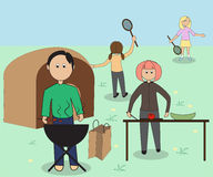 Family Camping Stock Illustrations Vectors   Clipart    403 Stock