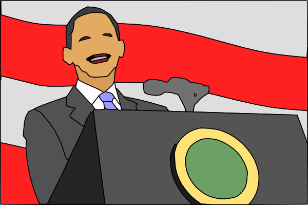 Free Vector President Giving Speech Clip Art 105470 President Giving