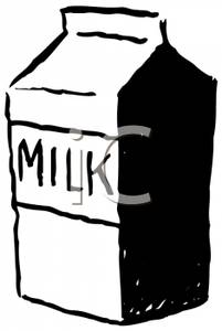 Milk Carton Clipart Black And White   Clipart Panda   Free Clipart