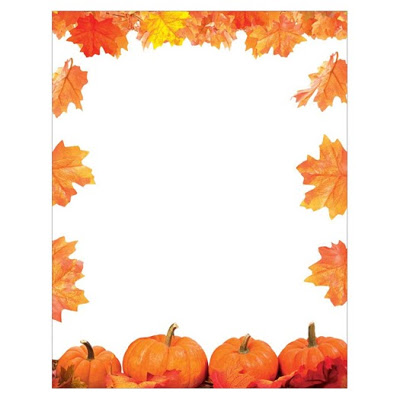 Pumpkin Patch With Fall Leaves Autumn   Thanksgiving Computer Printer