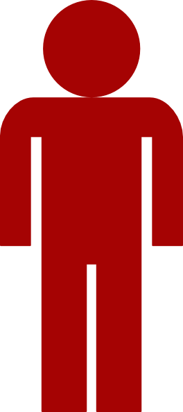 Red Man Symbol Clip Art At Clker Com   Vector Clip Art Online Royalty