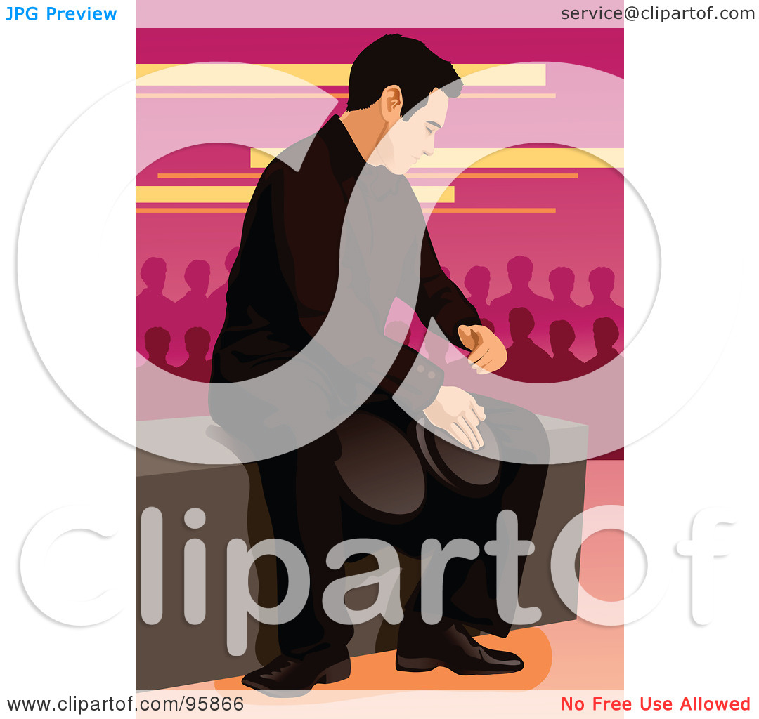 Royalty Free  Rf  Clipart Illustration Of A Bongo Drum Player   5 By