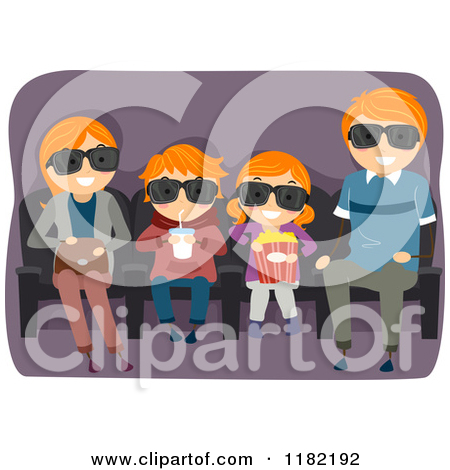 Royalty Free  Rf  Illustrations   Clipart Of At The Movies  1