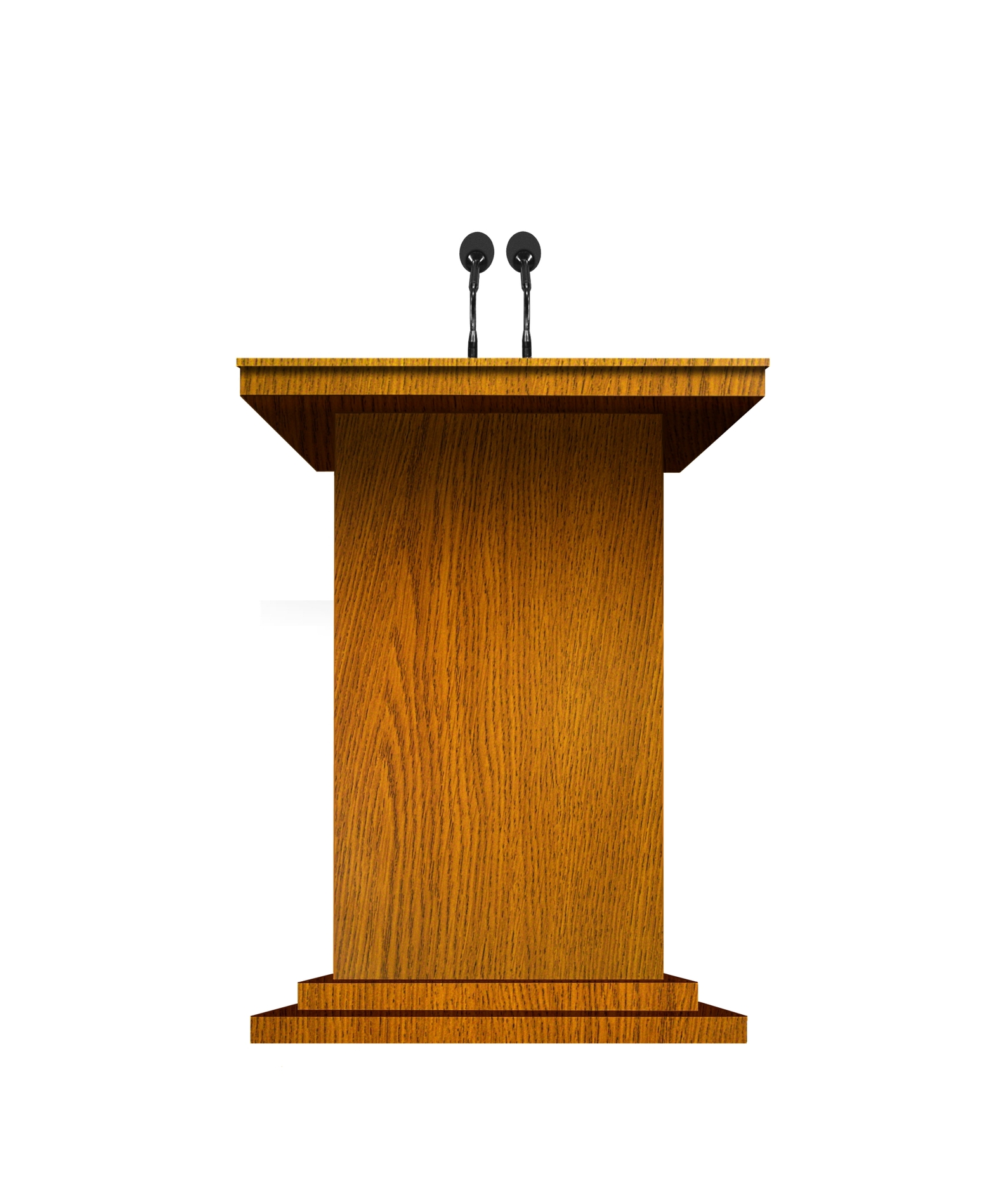      Royalty Free Stock Image Podium Microphones Over White Image32629836