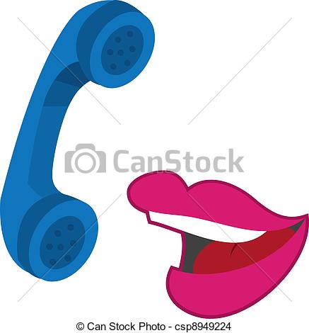 Vecteur   L Vres Conversation T L Phone   Banque D Illustrations