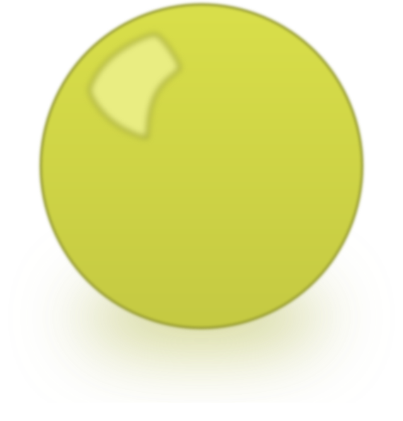 Yellow Snooker Ball Clip Art
